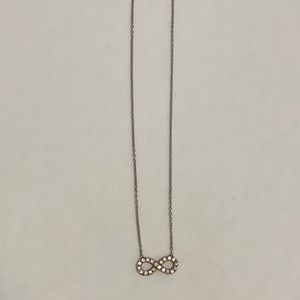 Sterling silver infinity necklace